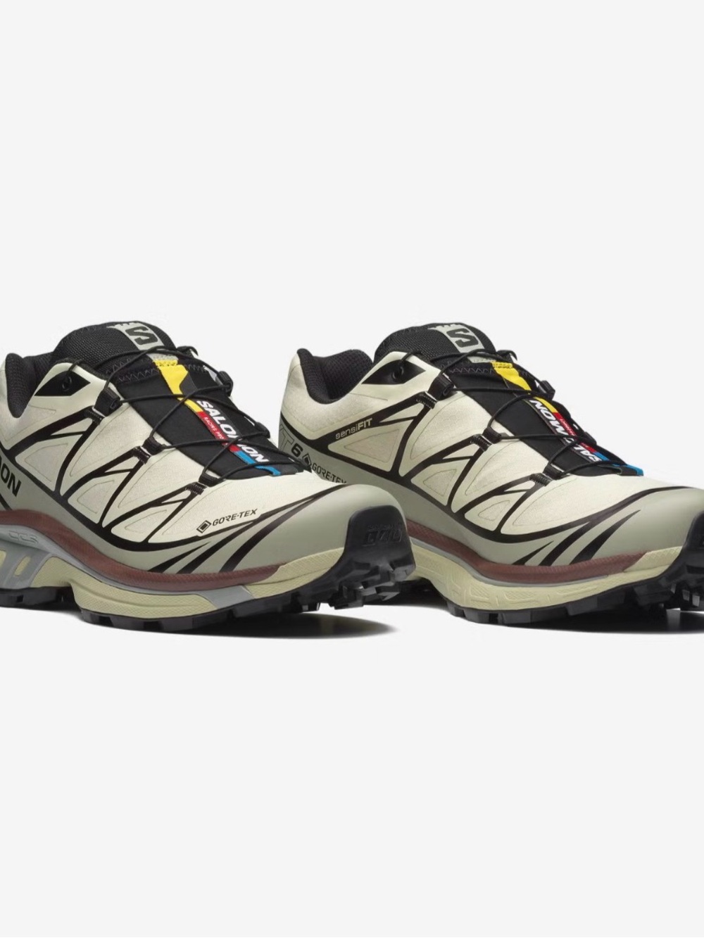 Salomon XT-6 Gore-Tex Unisex Sneakers in Asparagus/Green Tea Size M7/W8
